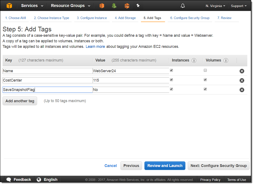 New – Tag EC2 Instances & EBS Volumes on Creation